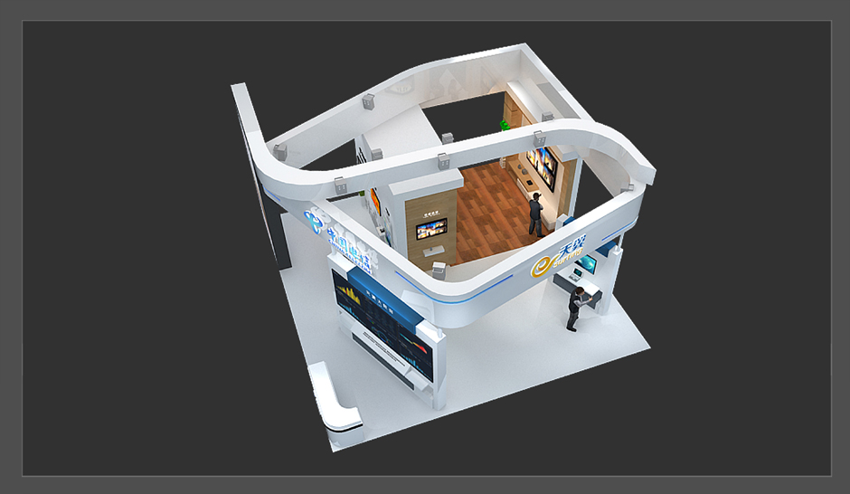 2017年天津智能大會--中國電信展臺(圖2)